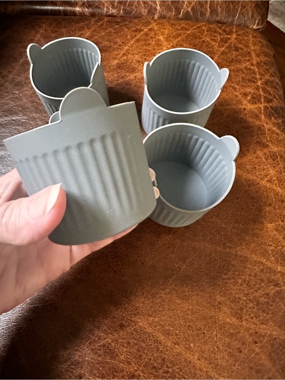 Silicone Ramekin Baking Cups – Gray, Set of 4